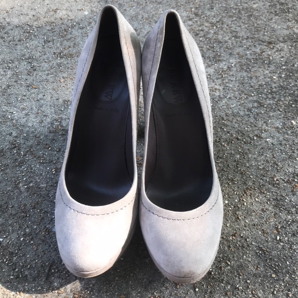 J. Crew Made in Italy shimmer nude heels size 7.5 - Picture 6 of 8